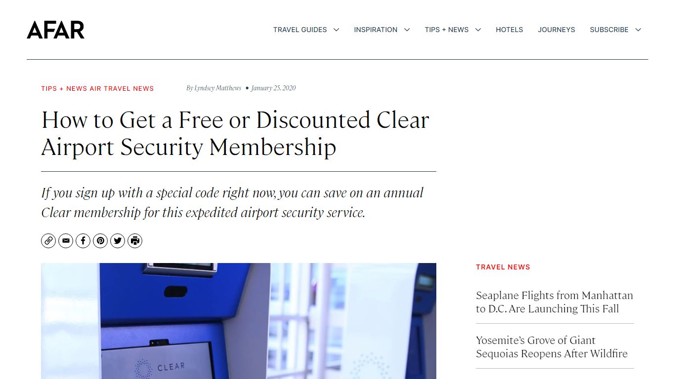 How to Get a Free or Discounted Clear Membership - AFAR